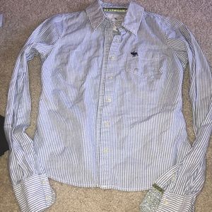 Button up strip shirt